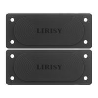 LIRISY 2PCS Gun Magnet, 45lb Magnet Under Desk Magnet for Handgun Pistol Revolver Magazine in Vehicle, Wall, Vault, Bedside