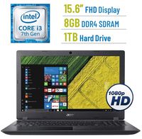 2018 Newest Acer Aspire 5 A515 15.6-inch FHD(1920x1080) Display Laptop PC, 7th Gen Intel Dual Core i3-7100U 2.4GHz Processor, 8GB DDR4 SDRAM, 1TB HDD, 802.11ac WiFi, HDMI, Webcam, Windows 10