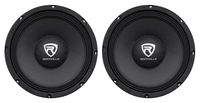 2 Rockville RM104PRO 10" 1200 Watt 4-Ohm SPL Car Midrange Mid-Bass Pro Speakers