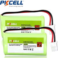 PKCELL Cordless Telephone Battery NI-MH AAA2 800mAh BT166342/266342 JST-HER-2P Batteries