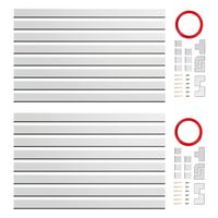 Wire Hider - CMC-01 Cord Cover Raceway Kit - 250in Cable Concealer for Mount TV - Paintable Wall Cord Hider - 16X L15.7in, W0.95in H0.55in, White