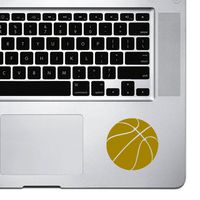 StickAny Palm Series Basketball Simple Sticker for MacBook Pro, Chromebook, and Laptops (Gold)