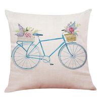 Cushion Cover,Woaills Hot Sale 45cm X 45cm / 18 X 18" Hello Spring Linen Removable Washable Throw Pillowcase (F)
