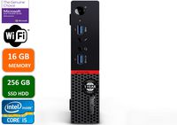 Lenovo Think Center M700 Tiny Desktop PC,Intel Quad Core I5-6500T 2.5GHz up to 3.1G,16GB,256GB SSD,WiFi,BT 4.0,HDMI,USB 3.0,DP Port,W10P64 (Renewed)