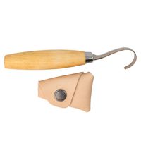 Morakniv Wood Carving Double-Edge Hook Knife 162, w/Leather Sheath