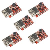 HiLetgo 5pcs DC-DC Buck Step Down Module 6-24V 12V/24V to 5V 3A USB Charger Module Arduino