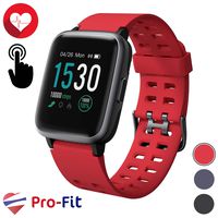 Pro-Fit Inspire VeryFitPro Smart Watch IP68 Waterproof Fitness Tracker Heart Rate Monitor Step Counter (ID205) (Red)