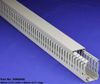 1 Set of 1.5" x2 x2m Gray High Density Premium Quality Wiring Duct and Cover - UL/CE/CSA Listed