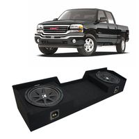 Compatible with 1999-2006 GMC Sierra Ext Cab Truck Kicker Comp C12 Dual 12" Sub Box Enclosure New - Final 2 Ohm