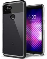 Caseology Skyfall for Google Pixel 2 XL Case (2017) - Clear Back & Slim Fit - Black