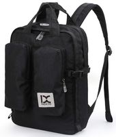 Scioltoo Large Capacity Backpack Adult 15.6 Inch Business Computer Backpack Nylon Lightweight Leisure Travel Bag College Bag Men And Women Black B-Black