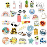 VSCO Stickers for Hydro Flask, Girls Stuff Cute Waterproof Trendy Stickers for Teens for Waterbottle,Laptop,Phone,Travel Extra Durable 100% Vinyl(35 Pack)