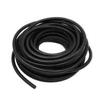 100' Ft 5/8 Inch Split Loom - Tubing Wire Conduit Hose Cover Auto Home Marine Black