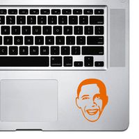 StickAny Palm Series Obama Sticker for MacBook Pro, Chromebook, and Laptops (Orange)