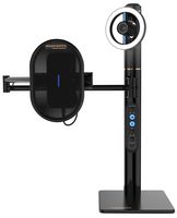 Marantz Professional Turret | USB-C Broadcast Video System with Full HD webcam (H.264 video compression), USB condenser mic (48kHz/16-bit) and pop filter, Dimmable LED light ring & internal USB hub