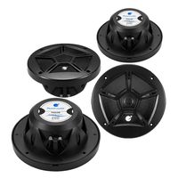 Planet Audio PM65B Black 2-Way 6.5" 200 Watt Full Range Marine Speaker (2 Pairs)