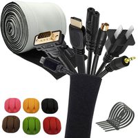 GAME TIGERRR Premium 65" Cable Sleeve Organizer Management Hider for TV + 6 BONUS CLIPS