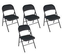 Cosco All Steel Folding Chair Black (4-pack) -