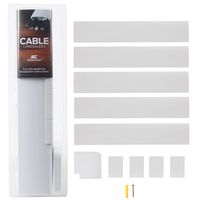 Simple Cord TV Cable Concealer II Cord Cover Raceway Kit - 5 Channels - Management System to Hide Cables, Cords, or Wires - Organize Cables to Wall Mounted Flat Screen TVs (Renewed)