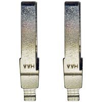 qualitykeylessplus Two Replacement Blade Blanks for Audi/Volkswagen Flip Key Remote with Free KEYTAG