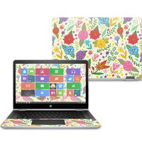 Mightyskins Skin Compatible with Hp Pavilion X360 14" (2017) - Flower Garden | Protective, Durable, and Unique Vinyl Decal Wrap Cover | Easy to Apply, Remove, and Change Styles | Made in The USA