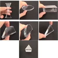 Optical Glass Lens and Prism Set 7 Piece