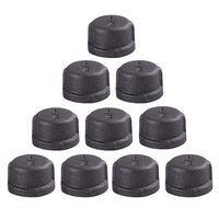 GOOVI 1/2 Inch Malleable Cast iron Pipe Cap, DIY Retro Furniture Threaded Pipes and Fittings, 10 Pack 1/2 Inch Pipe Cap.