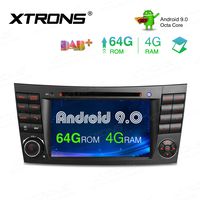 XTRONS Android 9.0 Double Din Car Stereo Radio DVD Player Octa Core 4G RAM 64G ROM GPS Navigation 7 Inch Touch Screen Head Unit Supports WiFi OBD2 DVR TPMS Backup Camera for Mercedes Benz E-Class W211