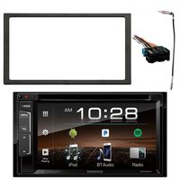 Kenwood 6.2" 2-Din in-Dash Sirius/MP3/WMA DVD Monitor Bluetooth Receiver, Enrock Double DIN Install Dash Kit, Metra Radio Wiring Harness, Enrock Antenna Adapter (Select 1994-2005 Vehicles)