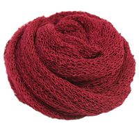 Newborn Photography Wrap Stretchy Baby Shoot Props KNITTED 55x22inch (Holiday Red)