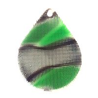 PENATE Antibacterial Non-slip Silicone Dish Cloth Water Drop Soft Elastic Washing Scrubber Brush Kitchen Cleaning Tool Accessorie (Forest)