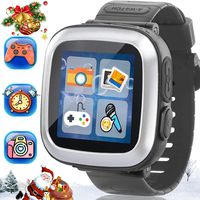 TURNMEON Kids Smart Watch - Game Smartwatch for Ages 3-12 Girls Boys Toddlers Digital Wrist Watch with 10 Funny Game Camera Pedometer Alarm Games Watches Christmas Holiday Toy Gift [12/24 H Format]