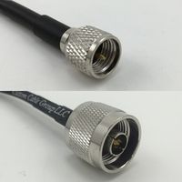 1 foot RG400 Low Loss MINI UHF MALE to N MALE Pigtail Jumper RF coaxial cable 50ohm High Quality Quick USA Shipping