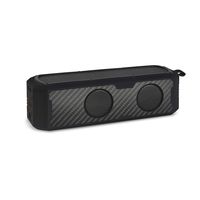 Solar Speaker - Solar Powered Portable Bluetooth Speaker with Carbon Fiber Exterior and Phone Charging Capability by Reveal Shop (Black)