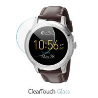 Fossil Q Founder Gen 2 (2016) Screen Protector, BoxWave [ClearTouch Glass] 9H Tempered Glass Screen Protection for Fossil Q Founder Gen 2 (2016), Tailor