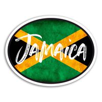 2 x 10cm Jamaica Flag Vinyl Stickers - Fun Travel Sticker Laptop Luggage #18188 (10cm Wide)