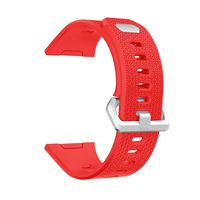 KisFace Fitbit Ionic Replacement Elastomer Bands, Fitbit Accessories Wristbands Pure Color Small Large(Red)