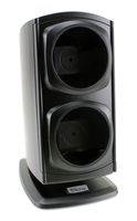 [Newly Upgraded] Versa Automatic Double Watch Winder in Black - Quiet Japanese Motors, Independently Controlled Settings, 12 Different Settings, Adjustable Watch Pillows