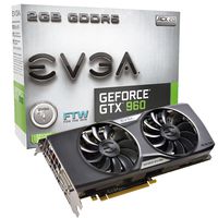 EVGA GeForce GTX 960 Graphic Card - 1.30 GHz Core - 1.37 GHz Boost Clock - 2 GB GDDR5 SDRAM - PCI Express 3.0 x16 - Dual 02G-P4-2968-KR