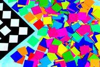 School Smart Spectrum Square Mosaic, 3/4 in, Assorted Color, Pack of 4000 - 085733