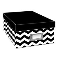Pioneer Photo Albums Photo Storage Box, Chevron Design