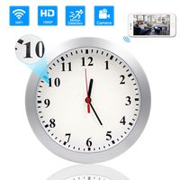 Hidden Camera Clock, KAMRE Upgrade 1080P WiFi Hidden Camera Wall Clock Spy Camera Nanny Camera for Home Security with Motion Detection, No Night Vision