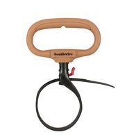 Southwire CLPT04 4-Inch Adjustable Heavy Duty Clamp Tie w/ Rotating Handle, Reusable Zip Down Cable, Brown