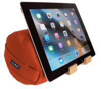 The eZView Tablet Pillow Stand • Eco-Friendly iPad Holder for Easy Hands-Free Viewing from any Angle • Soft Lap Stand Balances iPad Perfectly for Reading in Bed and Sofa • Made in USA...Sunkiss Orange