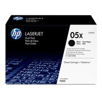 HP 05X | CE505XD | 2 Toner Cartridges | Black | High Yield