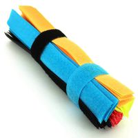 Coobbar 100 pcs/set Multi-Color Cable Ties Reusable Loop Cable Ties Fastening Straps Tie for Laptop PC TV(7 Inch)