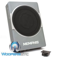 Memphis SA110SPD 10" 200W RMS 2-Ohm Nanoboxx Powered Under Seat Enclosed Subwoofer