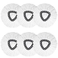 6 Pack Replacement Spin Mop Head Microfiber Refill for O-Cedar Easy Clean Wring