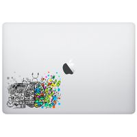 MacBook Sticker Decal - Brain Colorful 2 - Funny Cute Skins Stickers