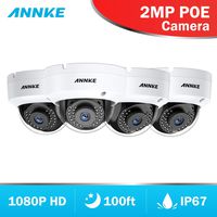 [Professional 1080P] ANNKE 4-Packed 2.0 Mega Pixels (1920x1080) IP Cameras CCTV System,1/2.8" Progressive Scan CMOS 100ft Super Night Vision